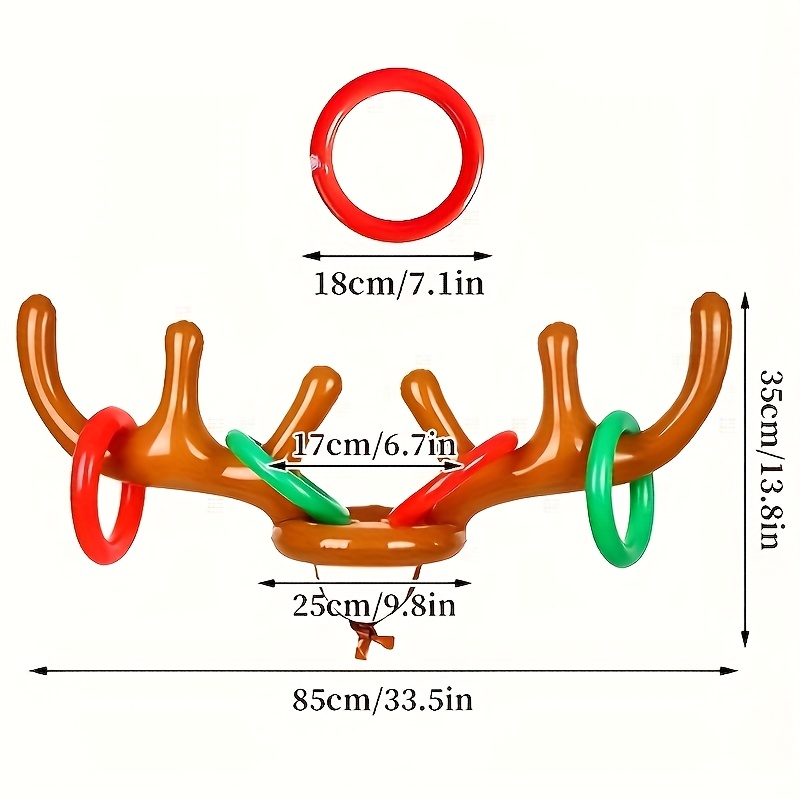 1 Set Inflatable Reindeer Horn - Basketball Arcade Game 评论和价格